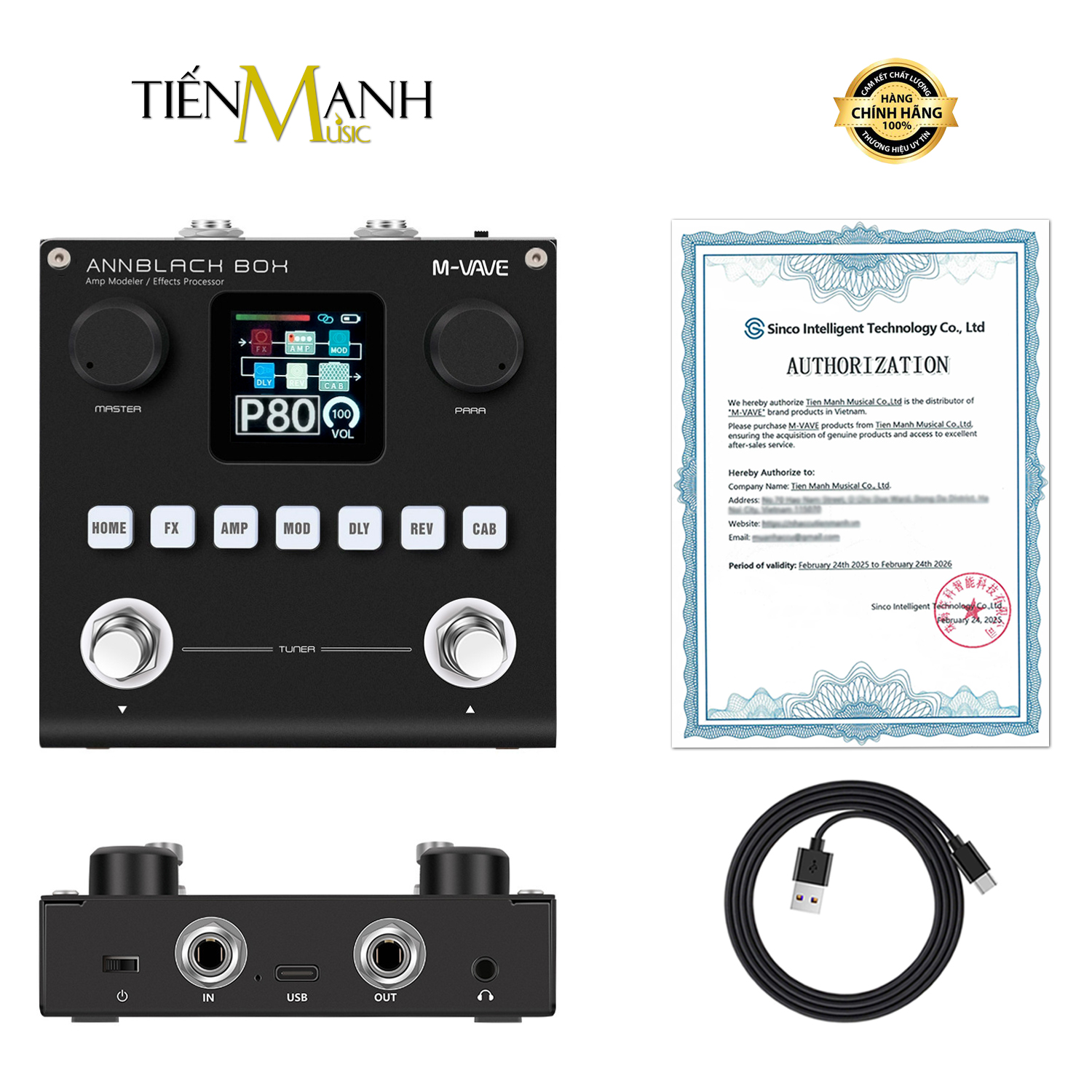 Phơ Guitar Mvave ANN BlackBox - Black Box